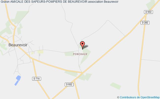 plan association Amicale Des Sapeurs-pompiers De Beaurevoir Beaurevoir