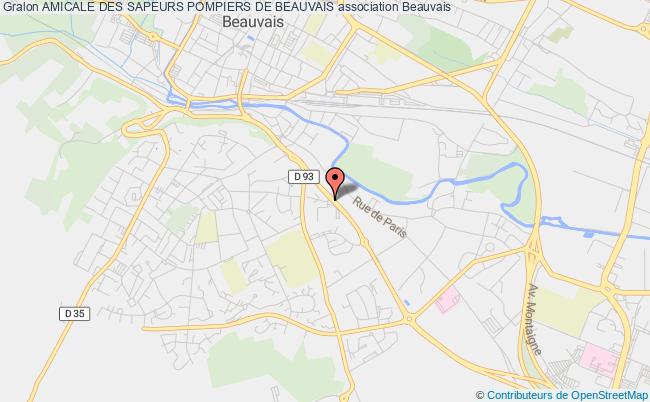 plan association Amicale Des Sapeurs Pompiers De Beauvais Beauvais