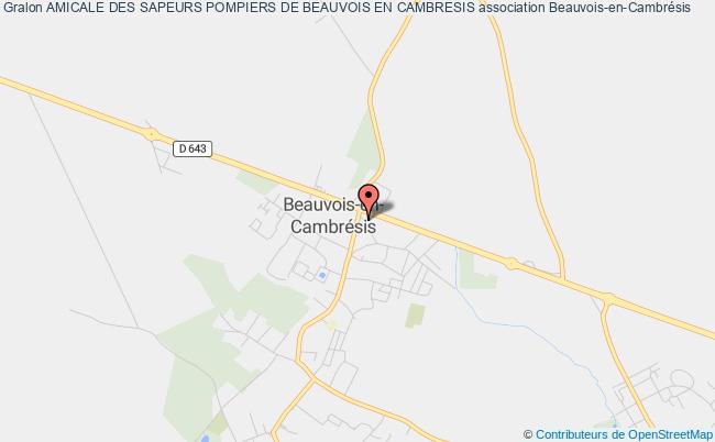 plan association Amicale Des Sapeurs Pompiers De Beauvois En Cambresis Beauvois-en-Cambrésis
