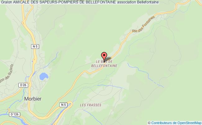 plan association Amicale Des Sapeurs-pompiers De Bellefontaine Bellefontaine