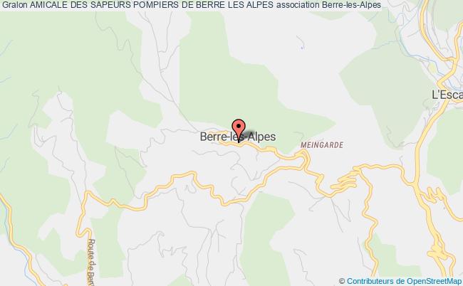 plan association Amicale Des Sapeurs Pompiers De Berre Les Alpes Berre-les-Alpes