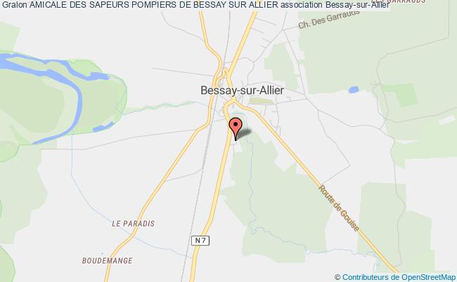 plan association Amicale Des Sapeurs Pompiers De Bessay Sur Allier Bessay-sur-Allier
