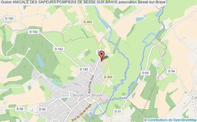 plan association Amicale Des Sapeurs-pompiers De Besse Sur Braye Bessé-sur-Braye