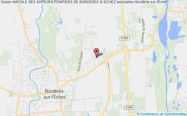 plan association Amicale Des Sapeurs-pompiers De Borderes S/ Echez Bordères-sur-l'Échez