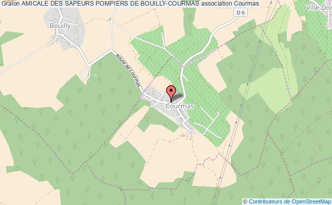 plan association Amicale Des Sapeurs Pompiers De Bouilly-courmas Courmas