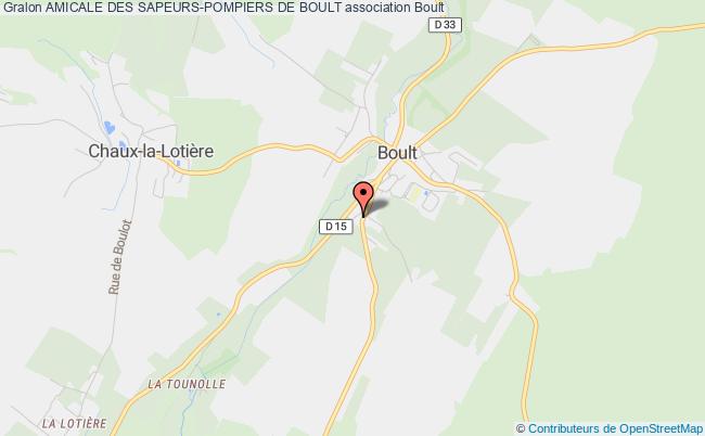 plan association Amicale Des Sapeurs-pompiers De Boult Boult
