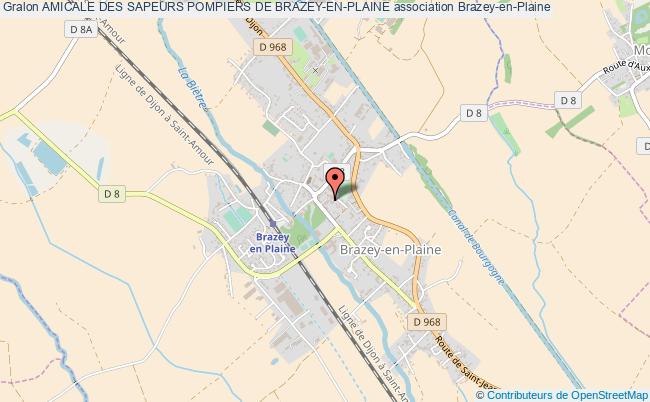 plan association Amicale Des Sapeurs Pompiers De Brazey-en-plaine Brazey-en-Plaine