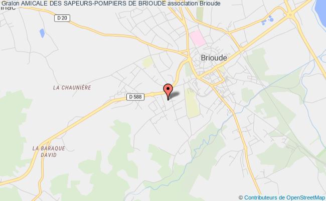 plan association Amicale Des Sapeurs-pompiers De Brioude Brioude