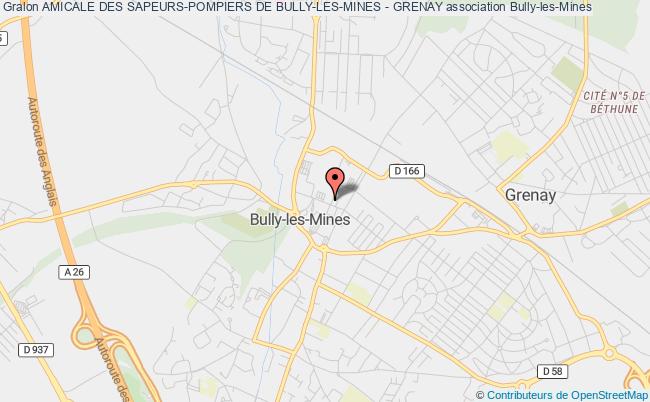 plan association Amicale Des Sapeurs-pompiers De Bully-les-mines - Grenay Bully-les-Mines