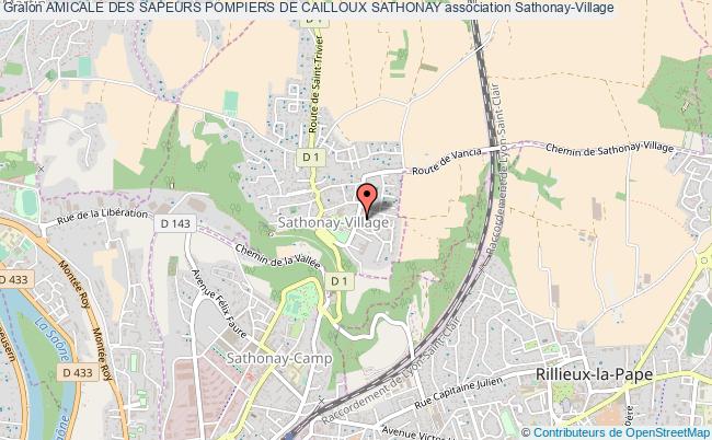 plan association Amicale Des Sapeurs Pompiers De Cailloux Sathonay Sathonay-Village