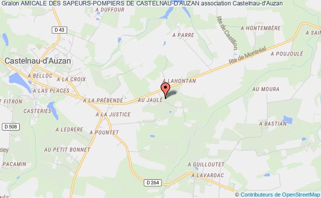 plan association Amicale Des Sapeurs-pompiers De Castelnau-d'auzan Castelnau-d'Auzan