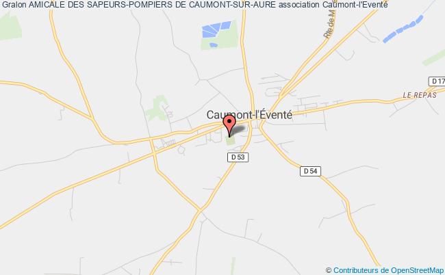 plan association Amicale Des Sapeurs-pompiers De Caumont-sur-aure Caumont-sur-Aure