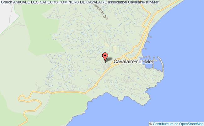 plan association Amicale Des Sapeurs Pompiers De Cavalaire Cavalaire-sur-Mer