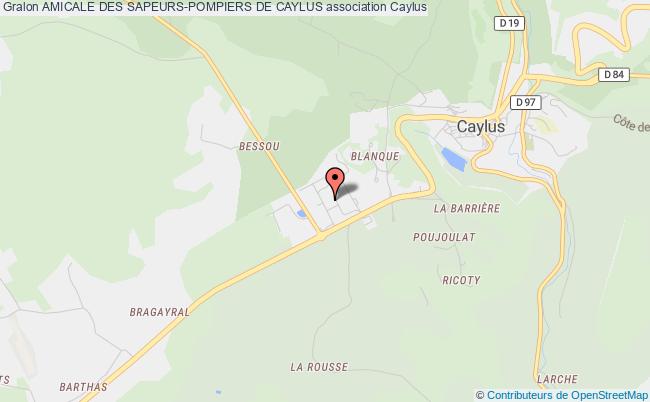 plan association Amicale Des Sapeurs-pompiers De Caylus Caylus