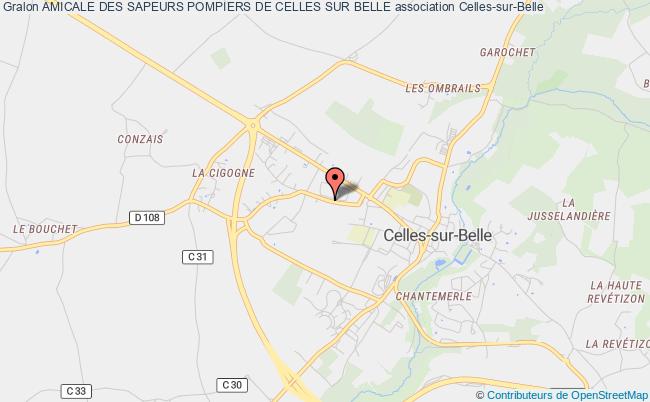 plan association Amicale Des Sapeurs Pompiers De Celles Sur Belle Celles-sur-Belle