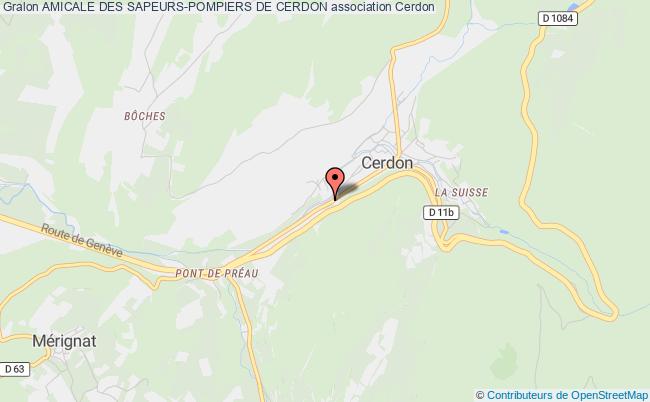 plan association Amicale Des Sapeurs-pompiers De Cerdon Cerdon