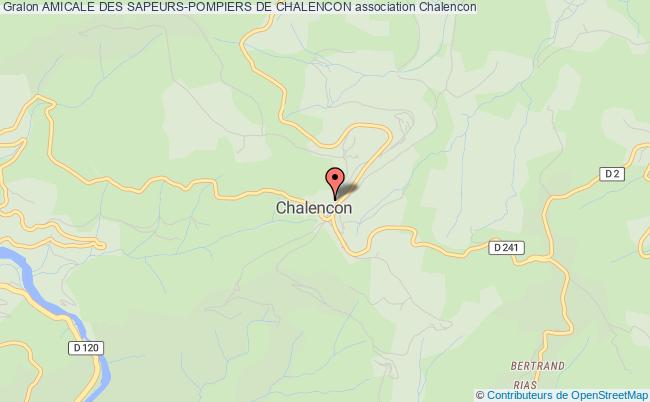 plan association Amicale Des Sapeurs-pompiers De Chalencon Chalencon