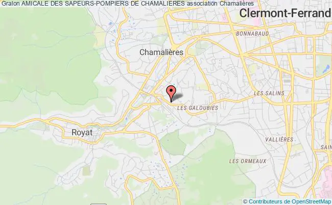 plan association Amicale Des Sapeurs-pompiers De Chamalieres Chamalières