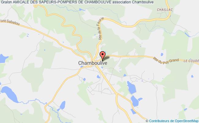 plan association Amicale Des Sapeurs-pompiers De Chamboulive Chamboulive