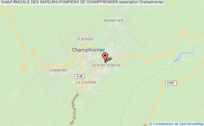 plan association Amicale Des Sapeurs-pompiers De Champfromier Champfromier