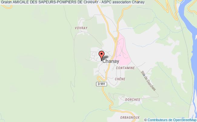 plan association Amicale Des Sapeurs-pompiers De Chanay - Aspc Chanay