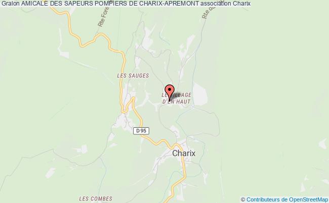 plan association Amicale Des Sapeurs Pompiers De Charix-apremont Charix