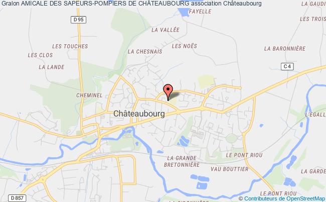 plan association Amicale Des Sapeurs-pompiers De ChÂteaubourg Châteaubourg
