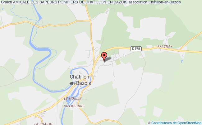 plan association Amicale Des Sapeurs Pompiers De Chatillon En Bazois Châtillon-en-Bazois