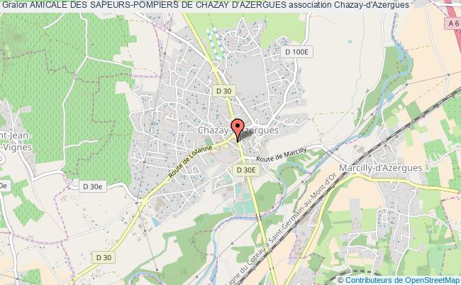 plan association Amicale Des Sapeurs-pompiers De Chazay D'azergues Chazay-d'Azergues