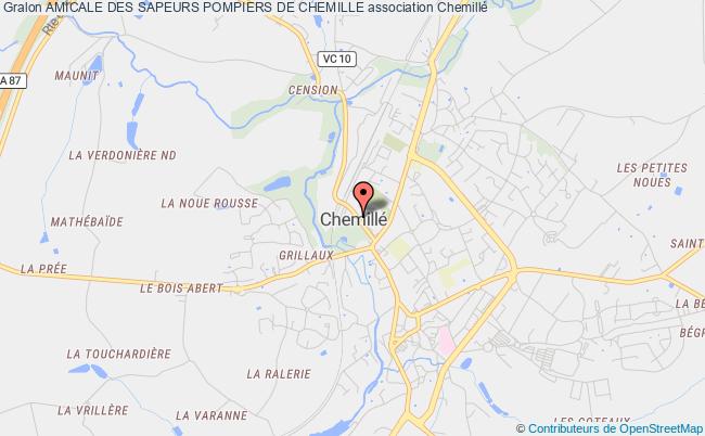 plan association Amicale Des Sapeurs Pompiers De Chemille Chemillé-en-Anjou
