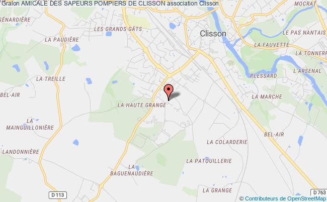 plan association Amicale Des Sapeurs Pompiers De Clisson Clisson