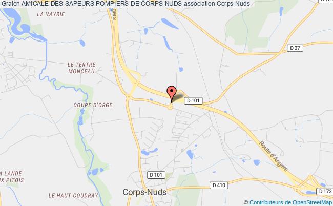 plan association Amicale Des Sapeurs Pompiers De Corps Nuds Corps-Nuds