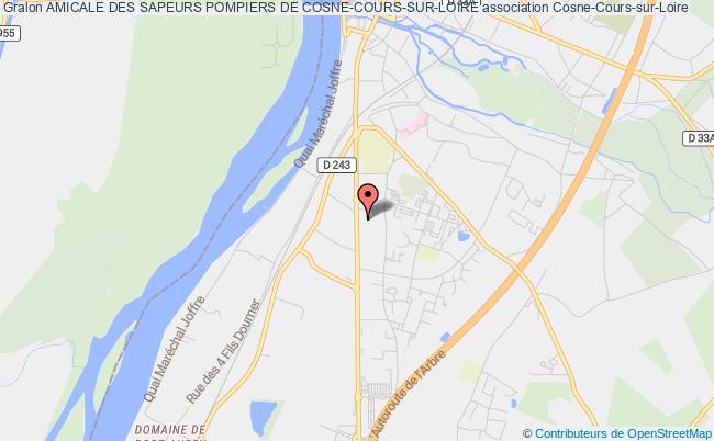 plan association Amicale Des Sapeurs Pompiers De Cosne-cours-sur-loire Cosne-Cours-sur-Loire