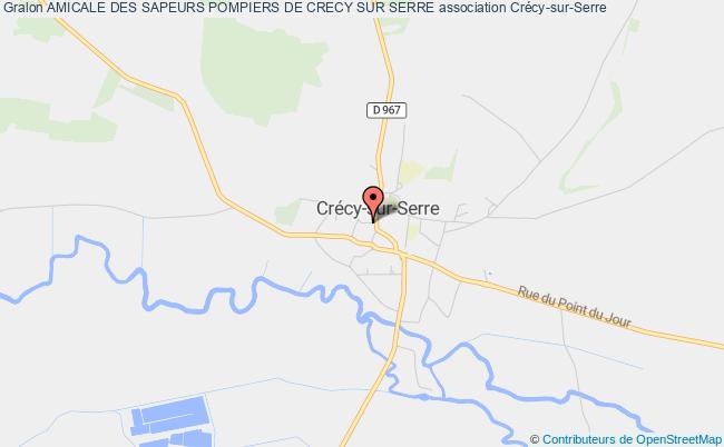plan association Amicale Des Sapeurs Pompiers De Crecy Sur Serre Crécy-sur-Serre