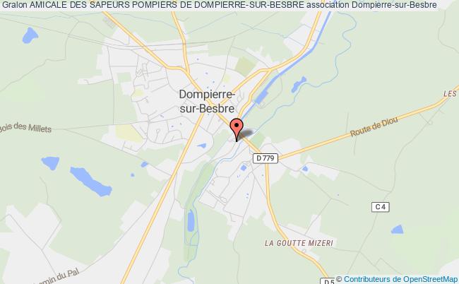 plan association Amicale Des Sapeurs Pompiers De Dompierre-sur-besbre Dompierre-sur-Besbre