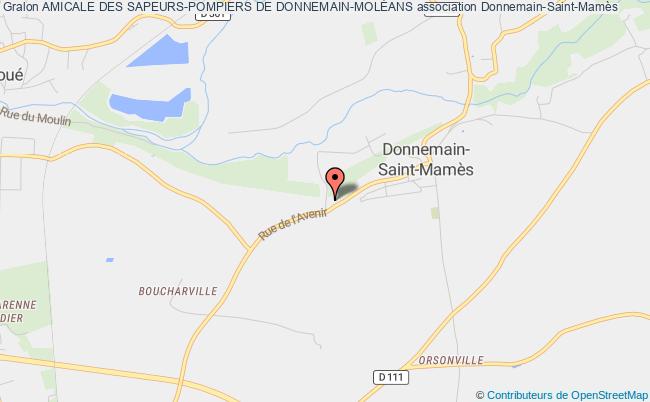 plan association Amicale Des Sapeurs-pompiers De Donnemain-molÉans Donnemain-Saint-Mamès