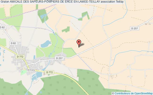 plan association Amicale Des Sapeurs-pompiers De Erce En Lamee-teillay Teillay