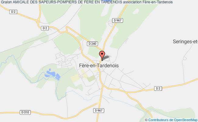plan association Amicale Des Sapeurs-pompiers De Fere En Tardenois Fère-en-Tardenois