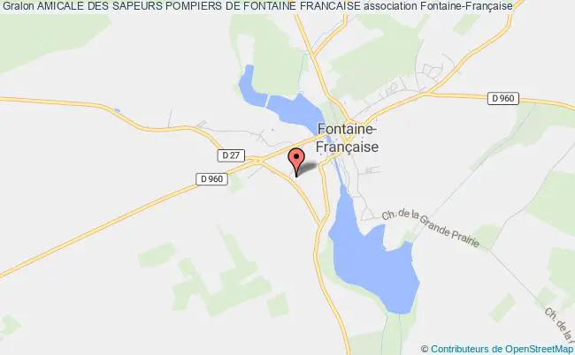 plan association Amicale Des Sapeurs Pompiers De Fontaine Francaise Fontaine-Française