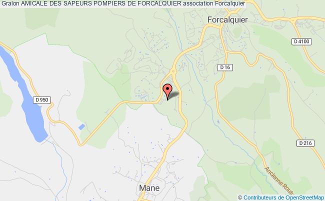 plan association Amicale Des Sapeurs Pompiers De Forcalquier Forcalquier