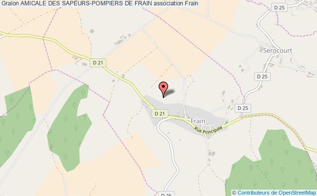 plan association Amicale Des Sapeurs-pompiers De Frain Frain