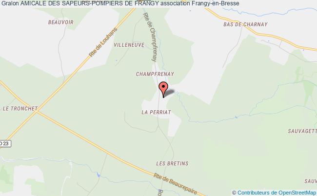 plan association Amicale Des Sapeurs-pompiers De Frangy Frangy-en-Bresse