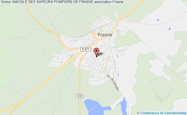 plan association Amicale Des Sapeurs Pompiers De Frasne Frasne