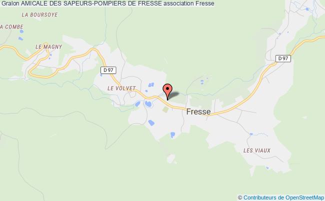 plan association Amicale Des Sapeurs-pompiers De Fresse Fresse