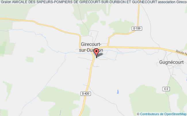 plan association Amicale Des Sapeurs-pompiers De Girecourt-sur-durbion Et Gugnecourt Girecourt-sur-Durbion