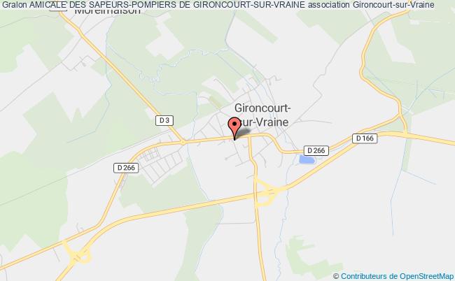plan association Amicale Des Sapeurs-pompiers De Gironcourt-sur-vraine Gironcourt-sur-Vraine