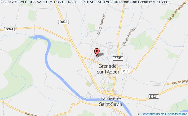 plan association Amicale Des Sapeurs Pompiers De Grenade Sur Adour Grenade-sur-l'Adour