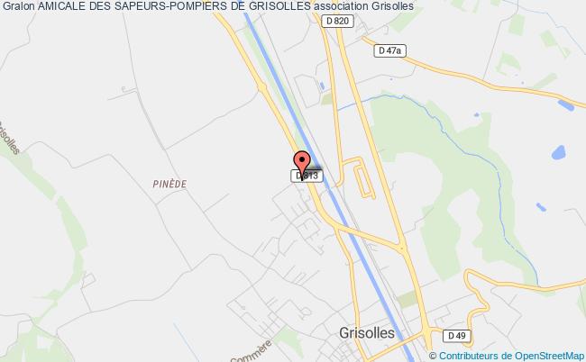 plan association Amicale Des Sapeurs-pompiers De Grisolles Grisolles