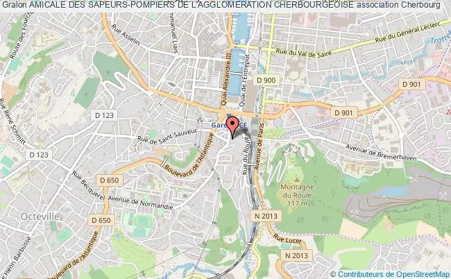 plan association Amicale Des Sapeurs-pompiers De L'agglomeration Cherbourgeoise CHERBOURG-EN-COTENTIN