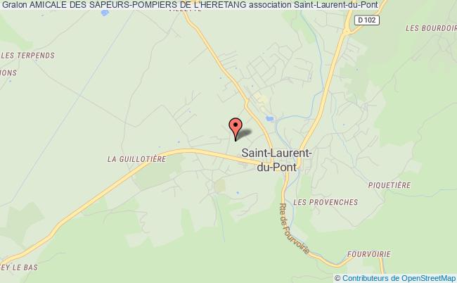 plan association Amicale Des Sapeurs-pompiers De L'heretang Saint-Laurent-du-Pont